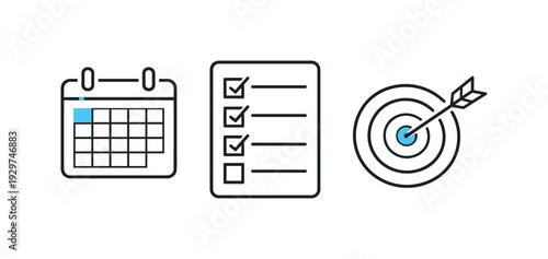 Calm productivity planning and intentional work organization in a modern professional routine where tasks feel manageable and visible, a simple calendar page