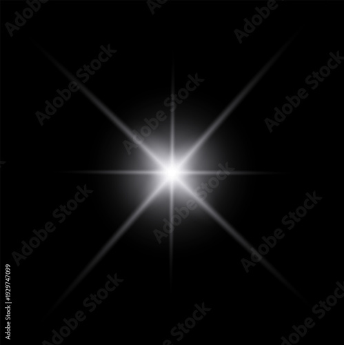 Golden sparkle lights, flashing lights, light effects, sunlight lens flare, glowing ray beams, sparkling starsicon on black background.