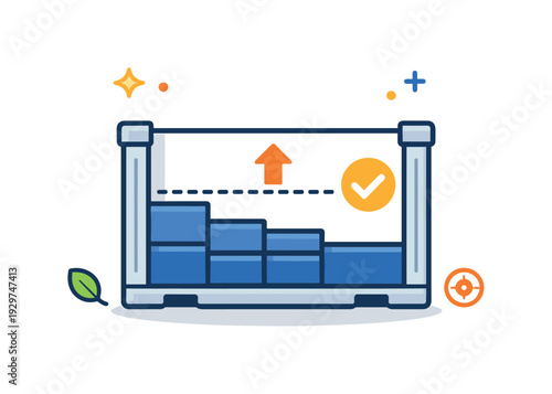 Strategic slack allocation and deliberately leaving unused capacity to absorb shocks and opportunities, a partially empty container with a visible reserve gap