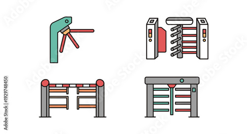 Turnstile Gate Line soft tone color