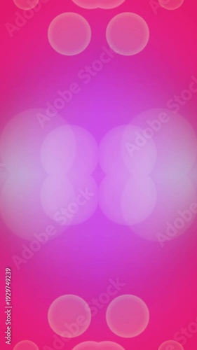 Vibrant Pink Background with White Circles.
