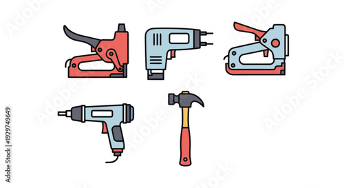 Upholstery Stapler modern abstract color