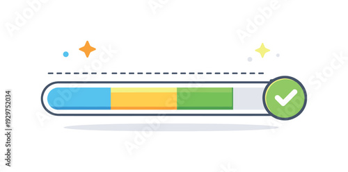 Quiet sufficiency boundary and recognizing the precise point where additional effort stops adding value in mature processes, a progress indicator stopping