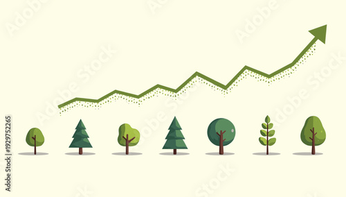 A serene and simplistic illustration of trees with falling foliage. Ideal for autumn-themed content, representing change, reflection, and peaceful tra