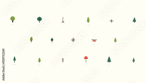 A calming, minimalist image of two lone trees against a soft beige background. Ideal for concepts of solitude, simplicity, or natural serenity in webs