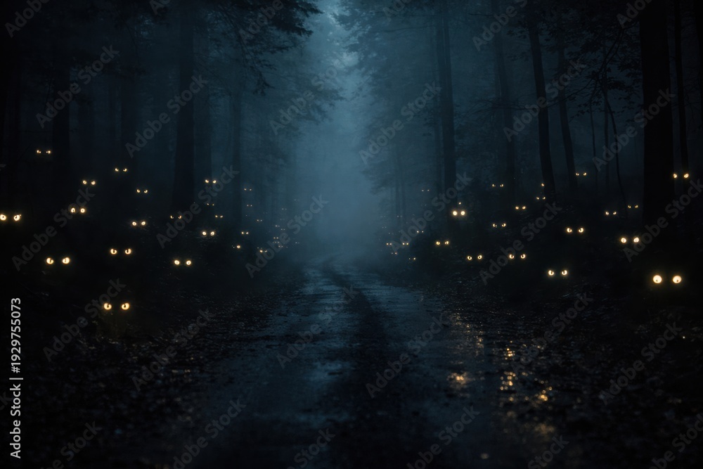 Obraz premium Misty Forest Eyes