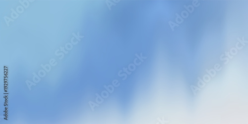 A soft, grainy gradient transitions from a bright white at the top to a light blue at the bottom, creating a serene and airy background.