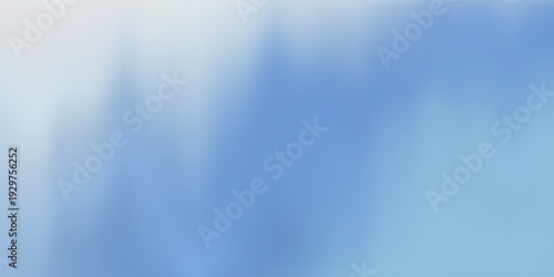 A soft, grainy gradient transitions from a bright white at the top to a light blue at the bottom, creating a serene and airy background.