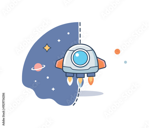 Operating at the edge of certainty and innovation expressed through cosmic boundary navigation, a spacecraft hovering precisely at the border of a mapped star