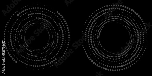 Spiral with gray colors lines as dynamic abstract vector background or logo or icon. spiral circle abstract dot spiral