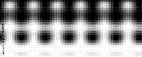 Dotted halftone gradient texture. Vanishing polka dot background. Repeating dots gradation pattern background. Black fading comic pop art overlay backdrop. Halftone raster effect wallpaper. Vector