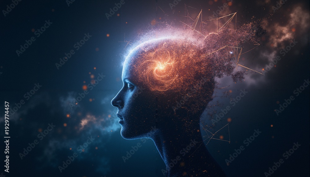 Fototapeta premium Cosmic Mind Unveiled