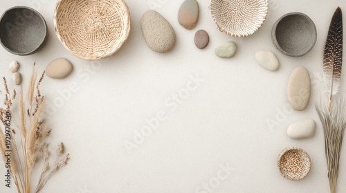 Indigenous Canadian Heritage Border Frame with Copy Space for National Indigenous History Month Educational and Government Campaigns