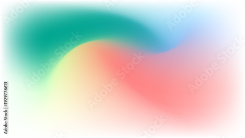 Abstract Holographic Mesh Gradient Background with Soft Neon Blur, Fluid Color Wave in Pastel Spectrum, Modern Futuristic Wallpaper for Web Banner, Presentation, Social Media and Graphic Design