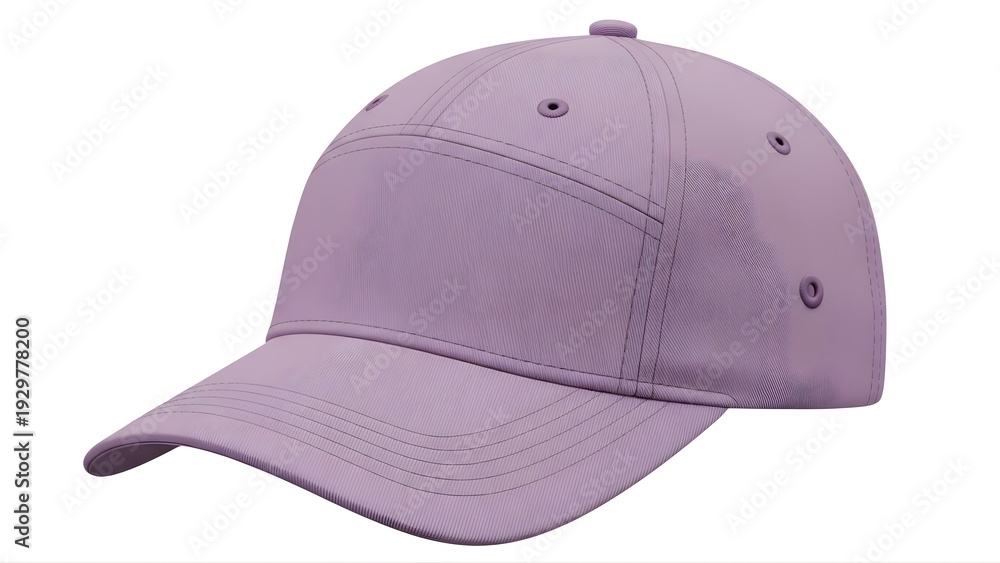 Fototapeta premium A purple baseball cap on transparent background