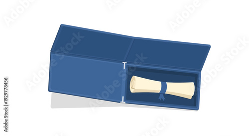 Blue Box with Earplugs Inside.