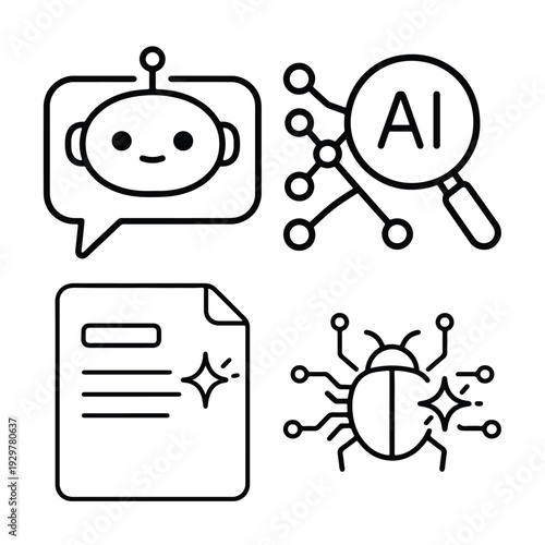 Selfcare icons set breathing exercise, journaling, eye health, and mood tracking calendar line art