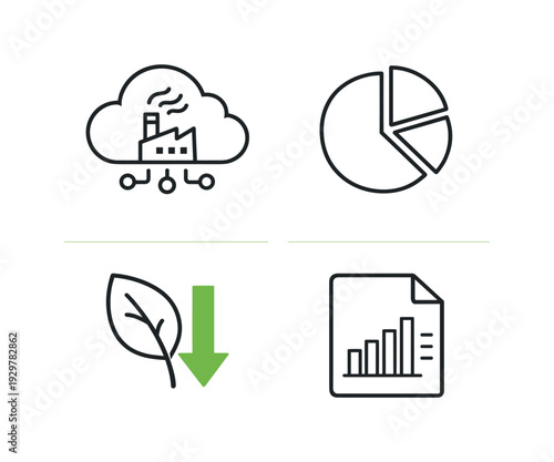 Corporate greenhouse gas accounting and carbon reporting framework in sustainability strategy, highlighting emission data collection, scope