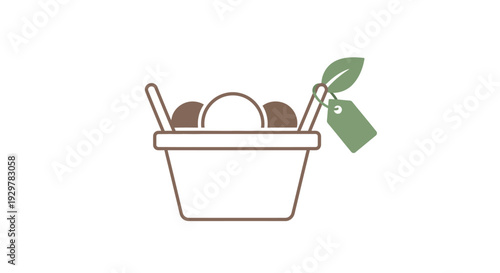 Ice cream in a white bowl.