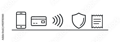Digital wallet usage and contactless payment technology enabling fast secure transactions in everyday consumer life and modern retail environments