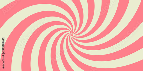 Abstract pink and white spiral pattern design element swirling vortex optical illusion