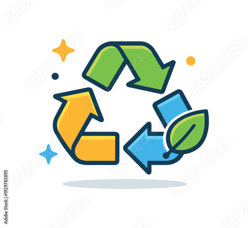Sustainable waste reduction initiative and circular economy practice within modern businesses promoting responsible resource use, a simple recycling