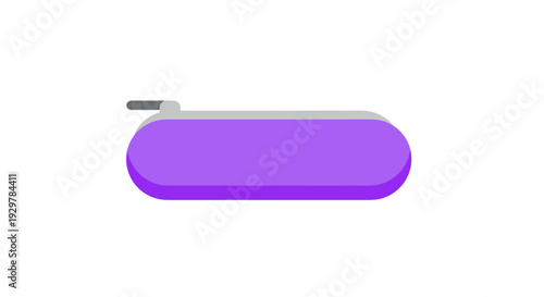 Purple Power Bank Portable Charger Device.