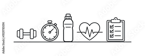 Daily fitness routine and structured workout planning supporting physical strength, endurance, and long-term health improvement in active lifestyles