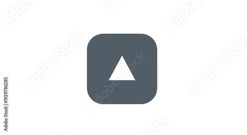 Triangle Icon on Dark Background.
