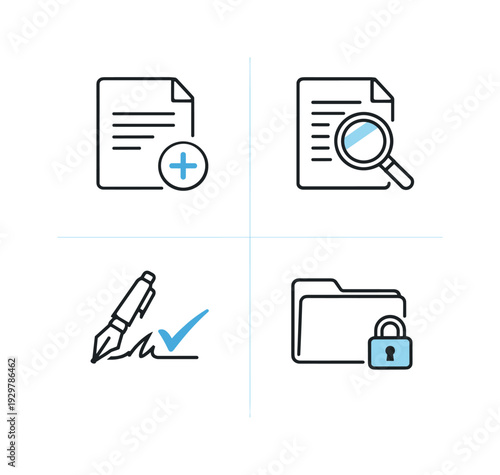 Digital contract approval and procurement authorization workflow in enterprise operations, illustrating request initiation, document review, executive