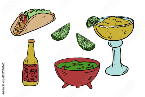 Mexican food vectors