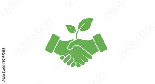 Green handshake sprout