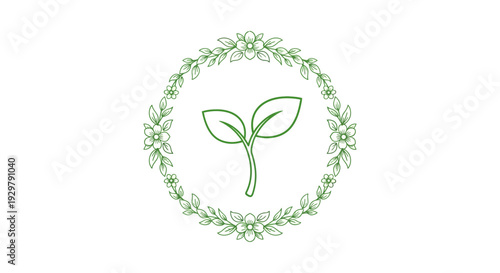 Green sprout wreath
