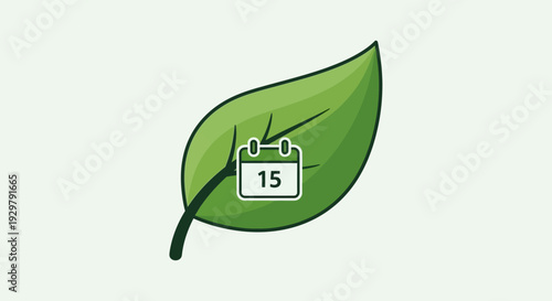 Leaf Calendar Icon