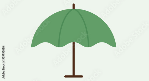 Green Umbrella Icon