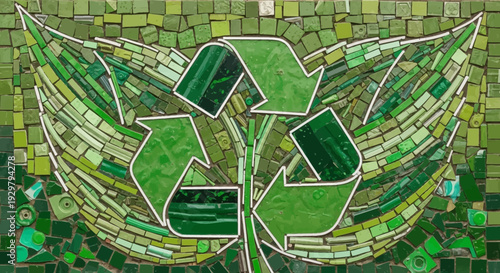 Recycle Leaf Mosaic