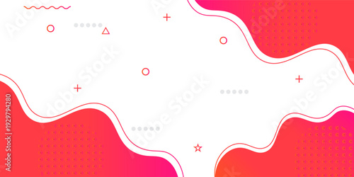 Colorful banner template with gradient color. Design with liquid form. with a combination of yellow and pink with a modern and luxurious concept