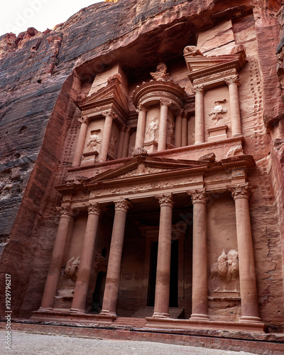 Majestic Al-Khazneh, Petra's Ancient Rock-Cut Wonder
