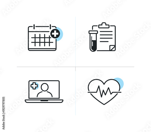 Preventive healthcare screening and routine medical checkup process in primary care systems, highlighting appointment scheduling, diagnostic testing