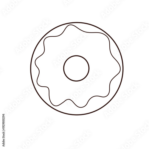 Photos Glazed Donut Illustration