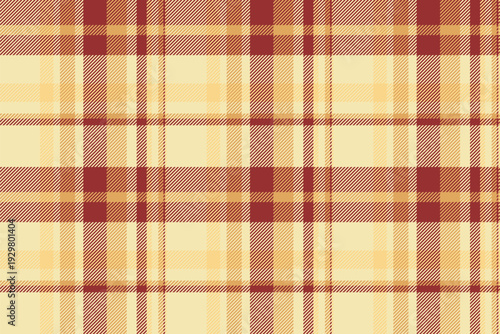 Bandanna fabric tartan textile, hanukkah texture plaid background. Cotton seamless vector pattern check in light and red colors.