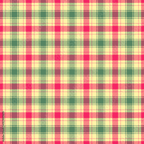 Plaid pattern tailored for holiday accessories. Seamless repeats bring timeless charm to scarves, hats, and mittens.