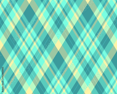 Argyle pattern of geometric rhombus. Harlequin check wallpaper design. Classic diamond shaped textile material for web background, print fabric clothing, sweater, wrapping paper, gift card, invitation