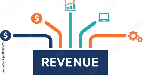 Business Revenue Streams and Financial Growth Concept
