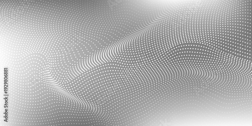 Vector lines silver foil mesh background with metal mirror texture. Chrome gradient surface art modern