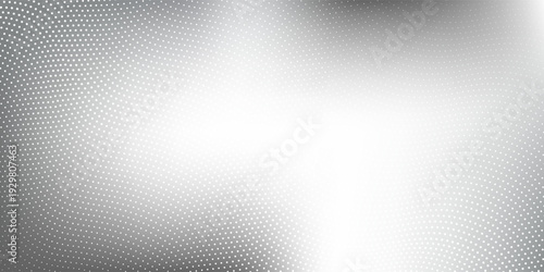 Lines dot white and silver foil background with metal mirror texture. Chrome gradient surface abstract simple modern