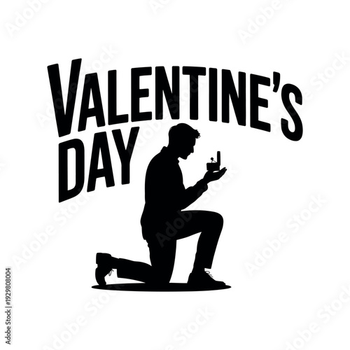 A man proposing on Valentine's Day with a ring