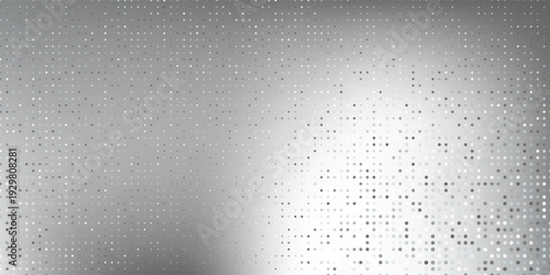 Dot abstract silver foil background with metal mirror texture. Chrome gradient surface design