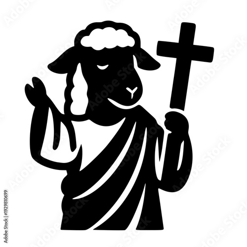Lamb of God with Cross Symbol