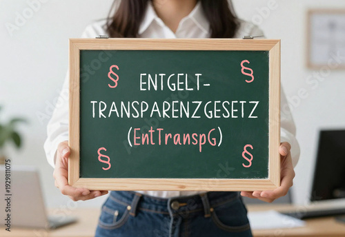 Das Entgelttransparenzgesetz (EntTranspG), Kreidetafel
